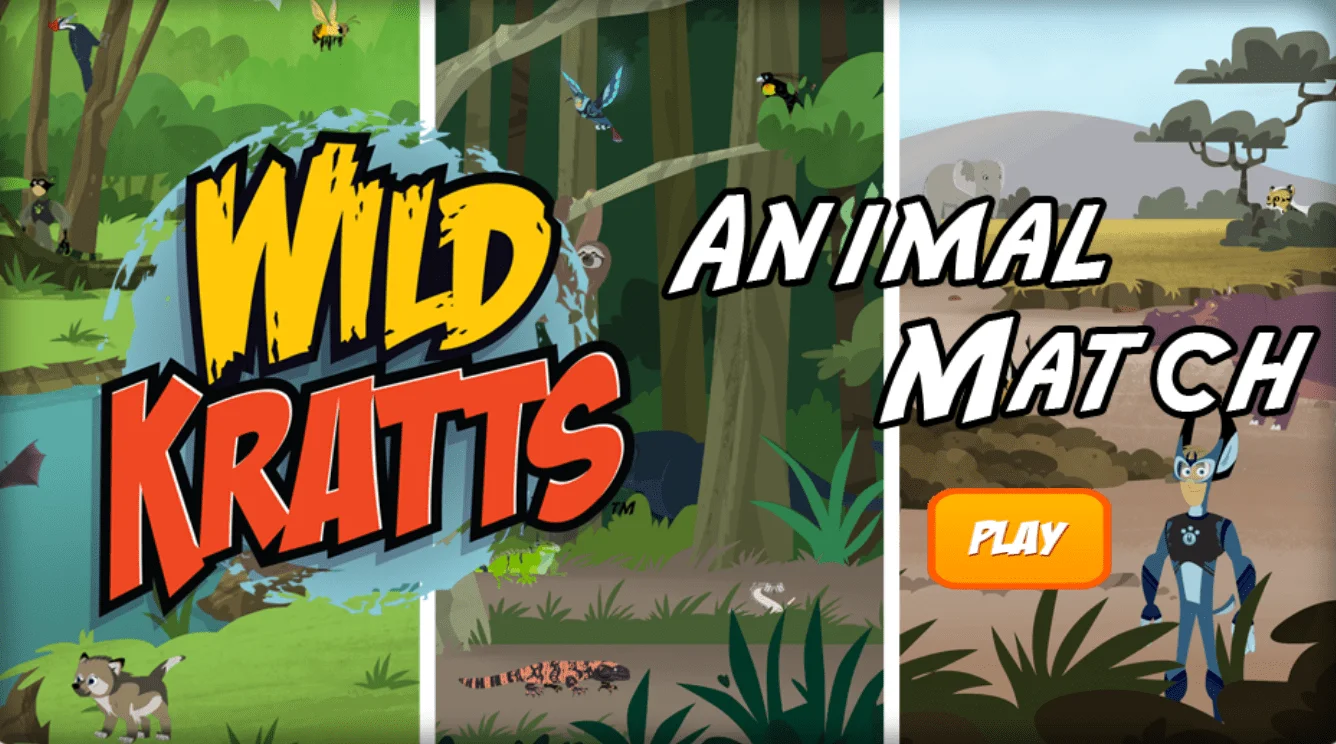 Wild Kratts Animal Match Screenshot