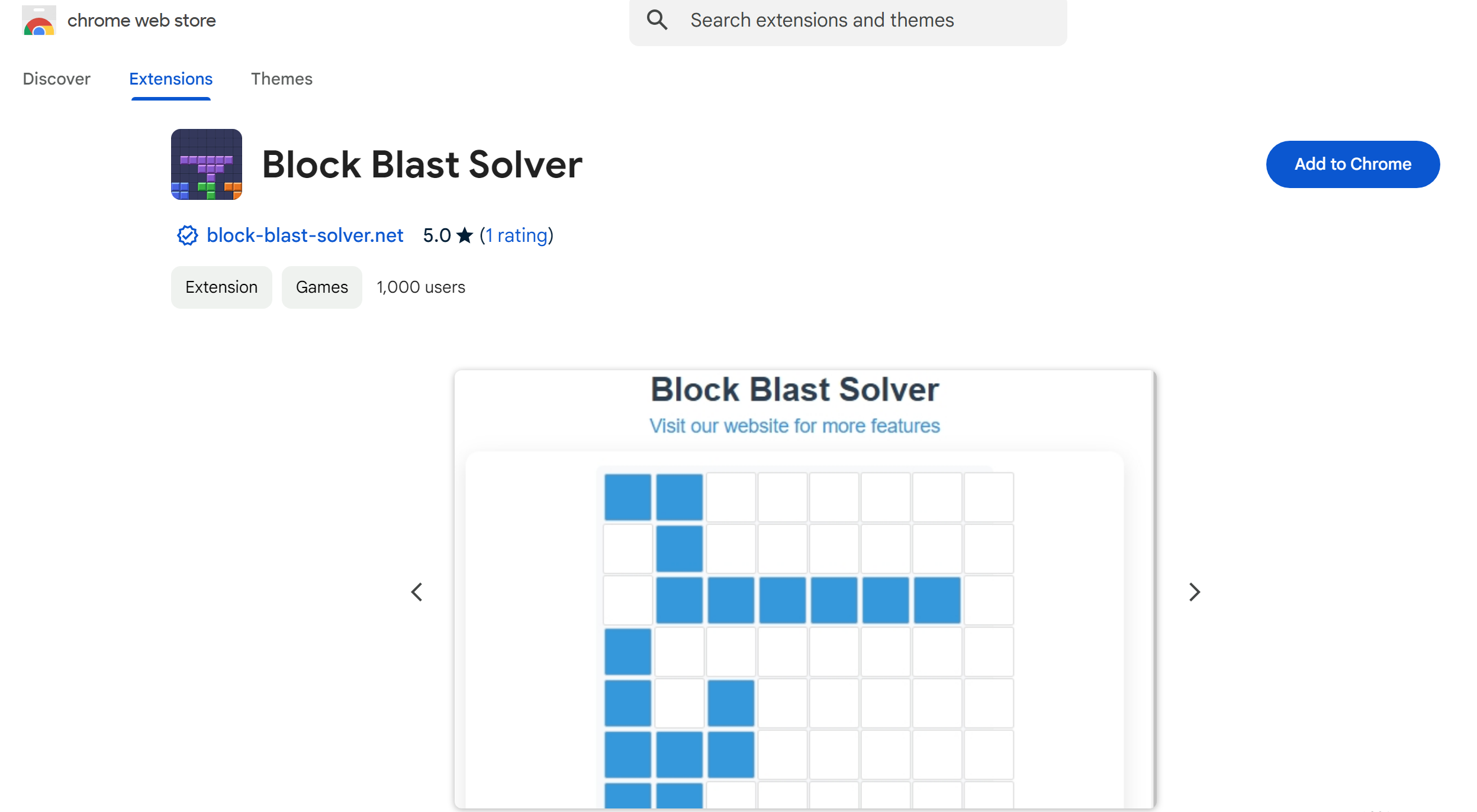 方块爆破解谜器扩展 (Block Blast Solver Extension)