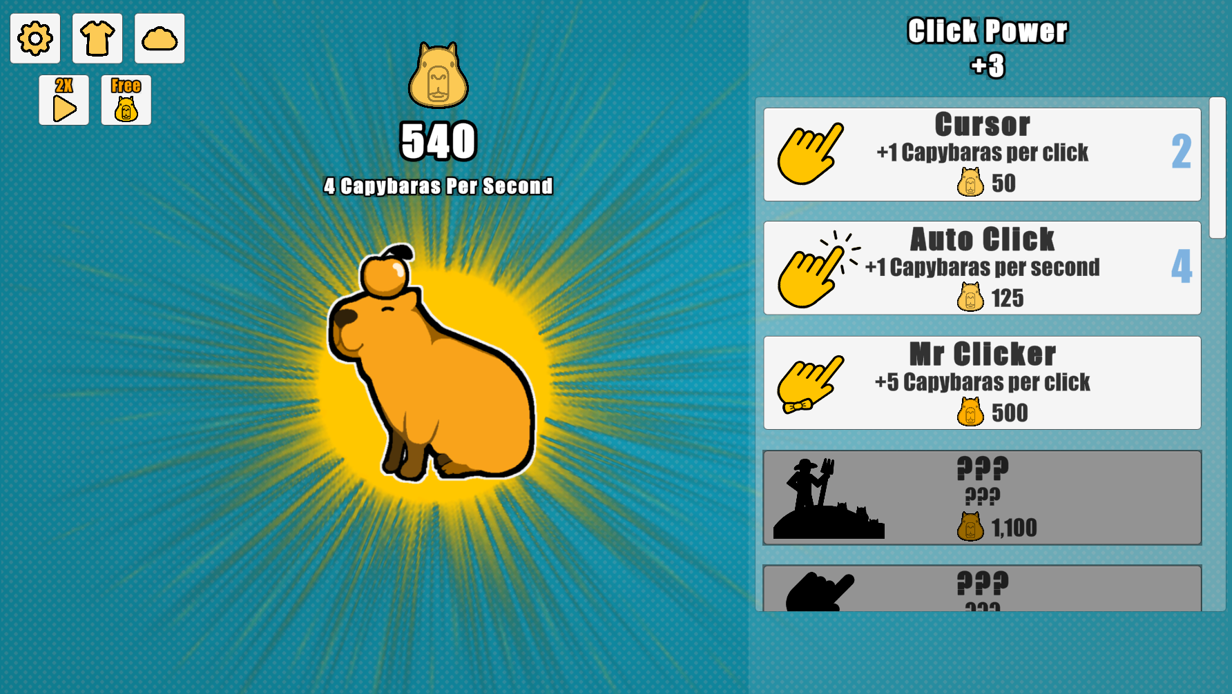 Кликер капибары (Capybara Clicker)