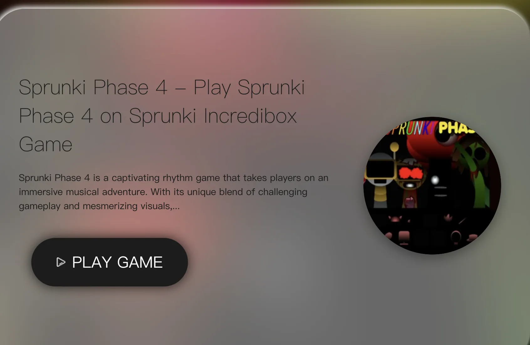 Sprunki Phase 4